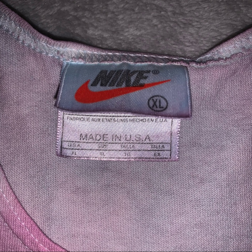 Vintage 90s Nike Logo Blue & Purple Tie Dye Tank - Picture 4 of 4